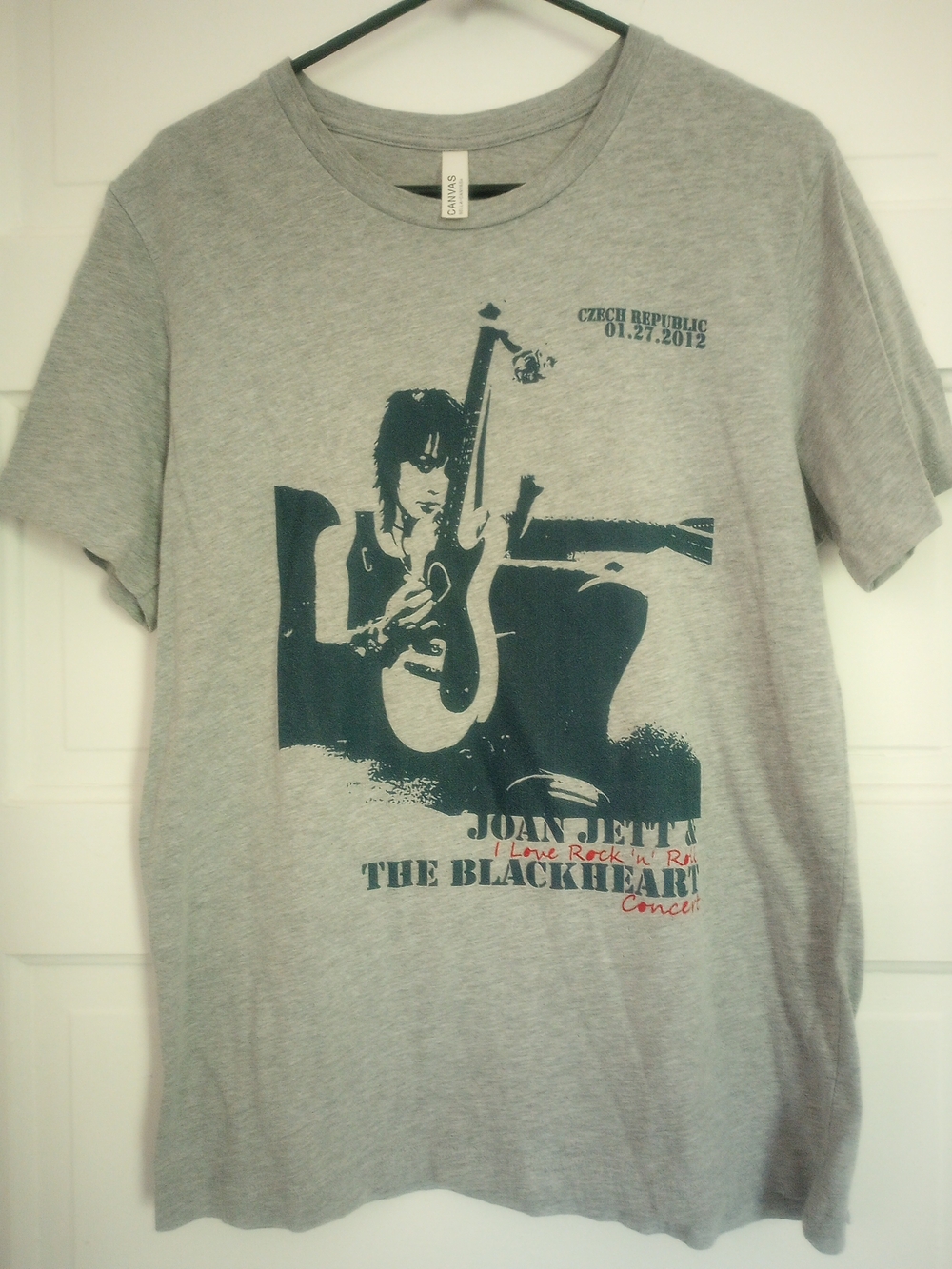Joan Jett Grey Short-Sleeve Graphic Tee